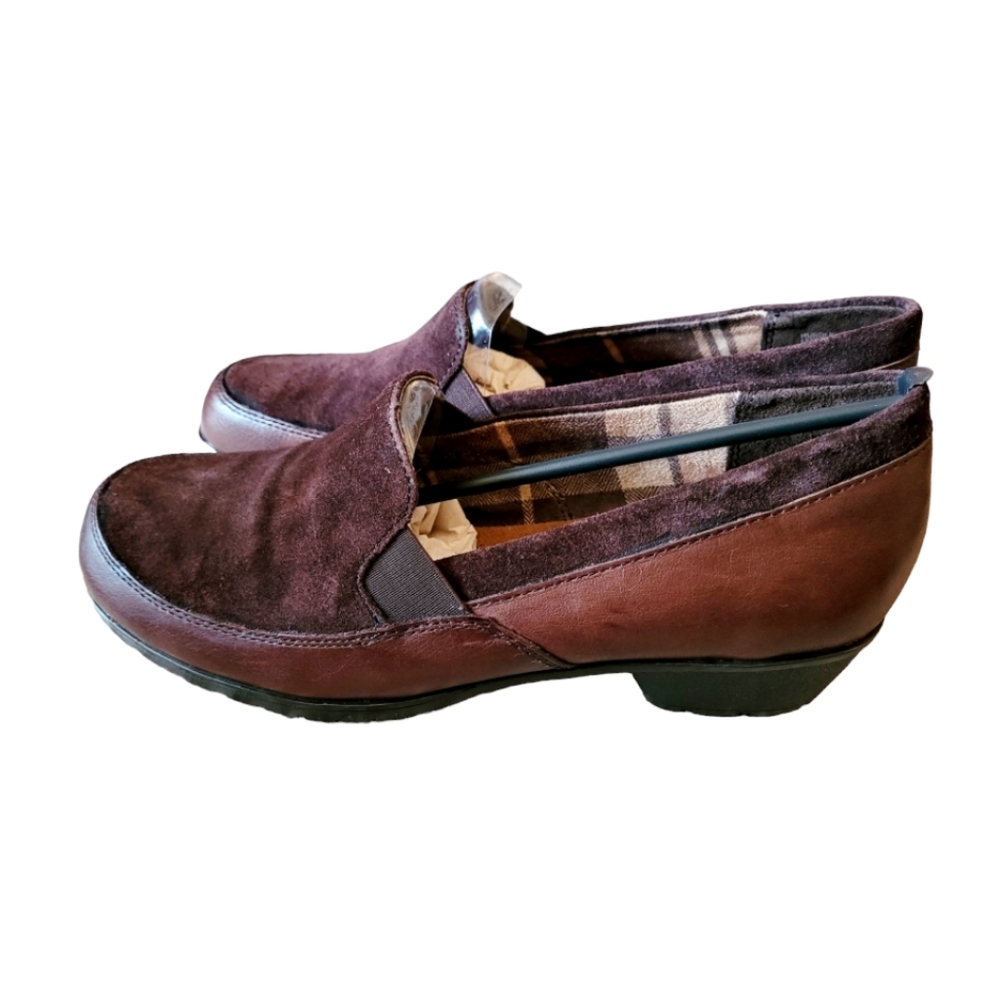 Naturalizer Slip On Women's Brown Leather and Suede Loafers Size 8.5 New in Box - Picture 3 of 7